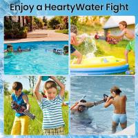 Gatling Pistola de agua eléctrica, pistola de agua eléctrica de doble cañón, emisión de luz, módulo de batería recargable incluido, pistola de agua eléctrica para adultos y niños - details 6