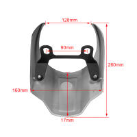 Cubierta De Faro Delantero Para Motocicleta Negra Brillante Adecuada Para Harley Softail Street Bob FXBB 107 FXBBS 114 2018-2021 Material ABS Plástico Pintado - details 1