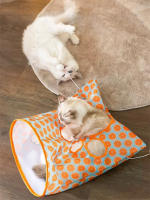 Túnel Plegable Para Gatos Juguete Interactivo Bolsa De Perforación Con Ratoncillo Y Ruido De Papel Juego De Diversion Para Gatos - details 5