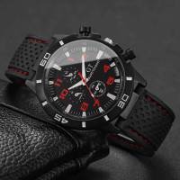 Reloj De Pulsera Deportivo Para Hombre Casual Con Bisel De Silicona Dial Arábigo Cuarzo Sin Caja Reloj Hombre - details 12