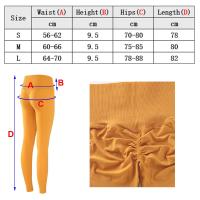 Leggings Deportivos Para Mujer Sin Costuras Push up Control Abdominal Alta Cintura Talla Ajustable Estirable Yoga Pantalones Butt Lift Fitness Gimnasio - details 3