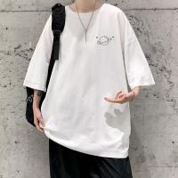 Camiseta Casual Para Hombre Con Estampado De Planeta Minimalista Talla M-8XL Manga Corta Versátil Y Moda Primavera/Verano - details 2