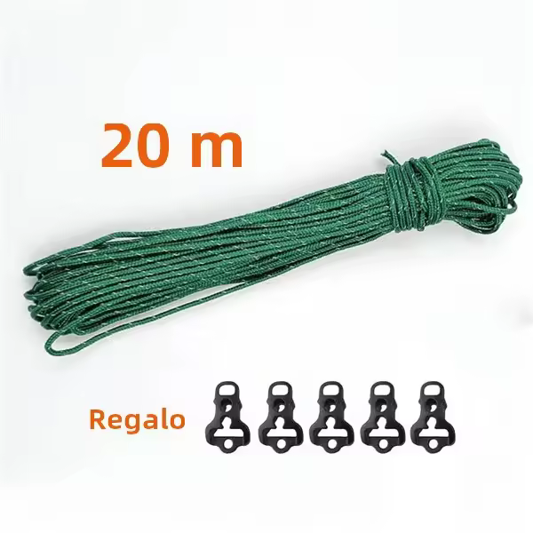 Cuerda De Paracord Reflectante De Alta Resistencia Para Tienda De Campaña 2.5mm 20m 25m 50m Accesorio Multifuncional Para Tarp Y Línea De Ropa - 1