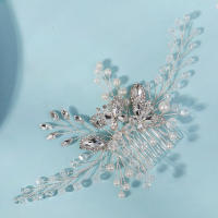 Combinado De Perla Y Rhinestone Para El Cabello De Novia Clásico Adorno De Tiará De Lujo Para Mujeres Clip Para El Cabello De Fiesta - details 2