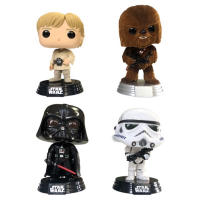 FUNKO PACK 4 STAR WARS LUK SKYWALKER CHEWBACCA DARTH VADER STORMTROOPER, EDICIÓN ESPECIAL VINILO IDEAL PARA REGALO, ENVÍO INMEDIATO. - details 1