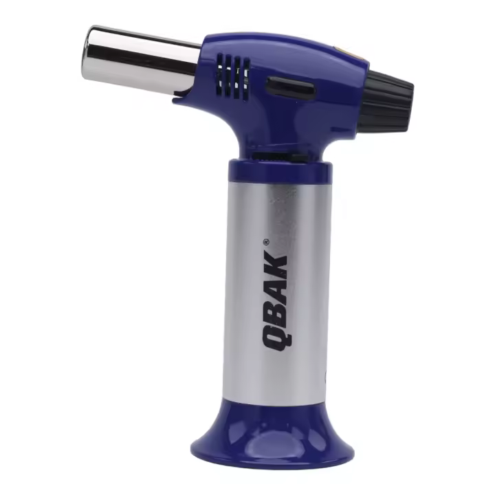 QBAK Soplete De Cocina Profesional Antorcha Butano Encendedor, Mini Culinario Soplete con Cerradura de Seguridad & Llama Ajustable para barbacoa Brulée Crema Cámping (Gas Incluido) - 1