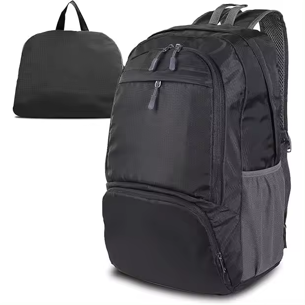 Mochila Ligera y empitable, impermeable, transpirable, para Exterior, camping, senderism, Viajes, Escuela, para Mujeres, hatbres y niños, color Negro - 1