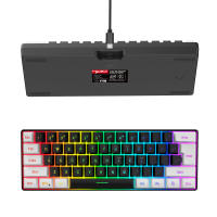 Nuevo Kit De Teclado Y Ratón RGB Gaming Con 61 Teclas Blanco Y Negro Para Oficina Y Juegos Incluye Teclado Y Ratón Con Iluminación Combos De Teclado Y Ratón Para Gamer De PUBG - details 10
