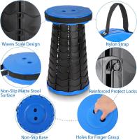 Taburete Plegable Portátil de Segunda Generación, Taburete Telescópico Ligero, Carga 550 LB, para Exteriores, Senderismo, Pesca, Barbacoa, Interior, Viajes, Fiestas, Altura Ajustable 6.5-45 cm - details 2