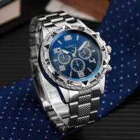 Set De 2 Relojes Para Hombre De Acero Fashion Con Mecanismo De Cuarzo Sin Caja Relojes De Pulsera Para El Muñeca - details 3