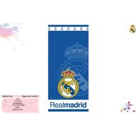 Toalla Playa Piscina infantil Real Madrid Franja Blanca Oficial 70x140cm de microfibra para niños - details 1