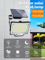Lámpara Solar Exterior Con Sensor De Movimiento 348LED Luz De Seguridad Impermeable Para Jardín Y Garage Potente Spot Solar Incluido - details 17