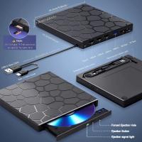 Disco Duro Externo 7 En 1 Con USB3.0 Y Tipo C Grabador De Óptica Disco CD/DVD Para Portátil Y Escritorio GGBEE - details 5