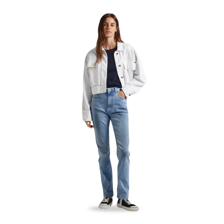 Pepe Jeans Modelo Betty Talla 29/30 Vaquero Fit Slim Tiro Alto Color 000 Denim 95% algodón 5% elastano PL204590MT00 Slim Jeans UHW Ultra High - 1