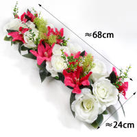 Arco De Boda Rojo Y Lily 60cm Flores Artificiales Para Decoración De Bodas Y Jardines Hechas De Seda Originaria De Zhejiang - details 13