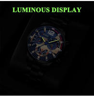 Reloj De Pulsera De Lujo Para Hombre Acero Inoxidable Cuarzo Calendario Luminoso Estilo Casual Y Negocios Reloj Hombre - details 4