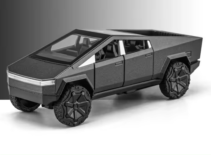 Modelo De Coche Tesla Cybertruck a Escala 1:36 Para Niños Con Sonido Y Luz Camión De Metal Juguete Educativo Para Niños Regalo De Navidad - 1
