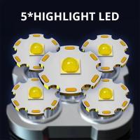 Linterna LED De Alta Potencia Recargable Con Luz Lateral Y 3 Modos De Iluminación Para Camping Y Aventuras Al Aire Libre - details 1
