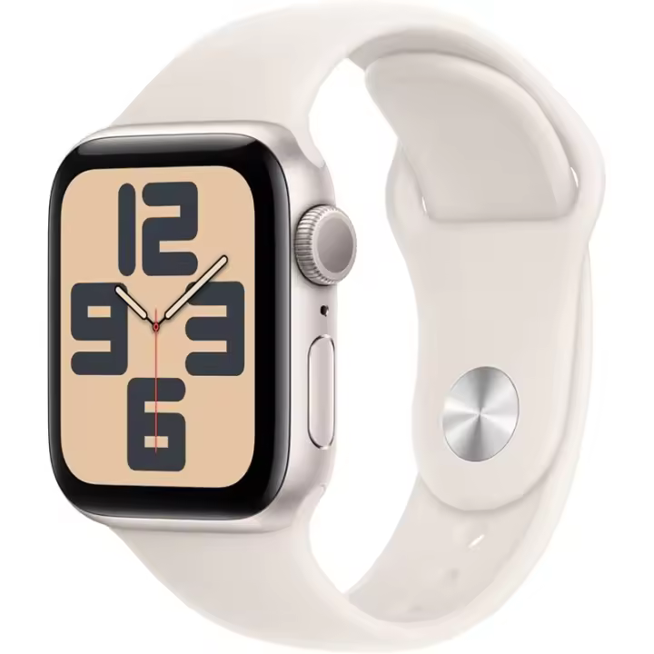 Apple Watch SE 2024 GPS 40 mm CA Aluminio con cinturón deportivo Starlight talla M/L - 1