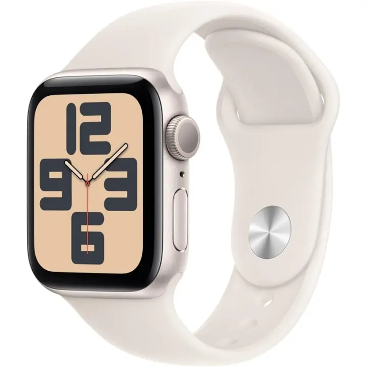 Apple Watch SE 2024 GPS 40 mm CA Aluminio con cinturón deportivo Starlight talla M/L - 1