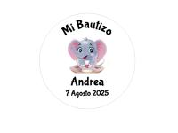 40 Etiquetas adhesivas personalizadas para regalos de bautizo niña niño pegatinas adhesivas personalizadas para regalos de invitados de bautizo 4,5 cm de diámetro - details 2