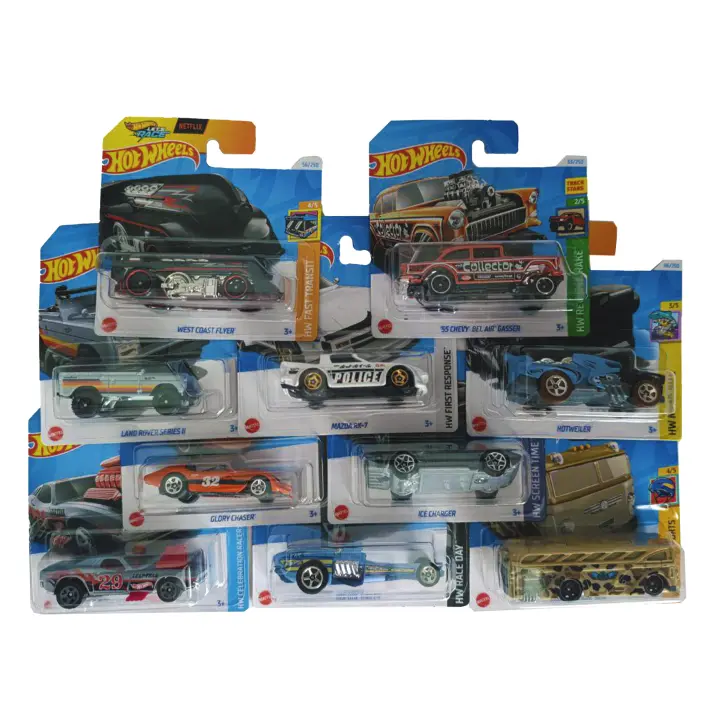 Pack de 10 Hot Wheels surtidos - unidades aleatorias en caja de cartón genérica - 1