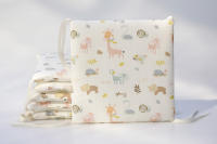 LALA - Cuna de Bebe envolvent ropa de Cama para recien nacidos Gasa animales de Granja 30*30*6 Pieza Entra Lavado, - details 3