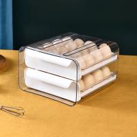 Organizador De Nevera De Dos Niveles Para Huevo Caja De Almacenamiento De Huevos Tipo Cajón Organizador De Cocina Para Nevera - details 4
