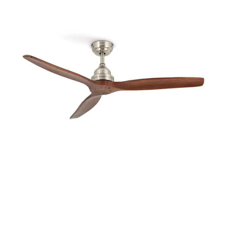 CREATE - Ventilador de Techo 75W Silencioso Ø132 cm, 3 velocidades, Madera - WINDWOOD - 1