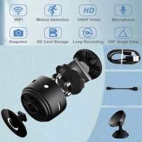 REMAKE Mini Sala para uso en interiores y exteriores, Cámara espía inalámbrica with WiFi HD 4K, resolución ajustable, Cámara de Vigilancia con Visión Nocturna Y - details 1