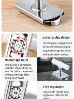 Herramienta De Apertura De Botellas Y Latas Ajustable Portátil Abrevidrios Para Cocina Herramienta De Apertura De Botellas De Vidrio Y Latas - details 7