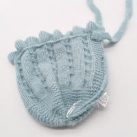 Gorro De Punto Para Bebés Niñas Invierno Con Volante Y Protección De Orejas Ajustable Y Grueso Gorro De Algodón Unisex Para Recién Nacidos Hasta 24 Meses - details 13