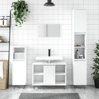 vidaXL Armario de baño madera contrachapada 30x30x100 cm en color Roble Sonoma/Madera antigua/Roble artisan y más | almacenamiento funcional diseño moderno para baño dormitorio sala - details 3