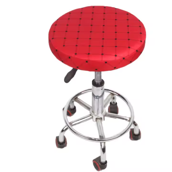 Cubierta De Cojín Redondo Para Silla De Casa Cocina Oficina Asiento De Bar Stool Desmontable Cubierta De Silla Con Relleno De Algodón Y Poliéster Estilo Moderno Para Adultos - 1