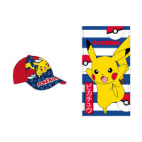 pokemon pikachu pack gorra de nino+pokemon pikachu toalla microfibra para play 70*140cm - details 1