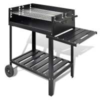 vidaXL Soporte para barbacoa de carbón con 2 ruedas - details 0
