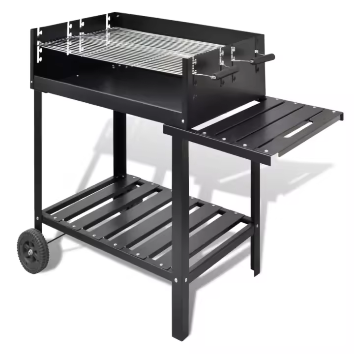 vidaXL Soporte para barbacoa de carbón con 2 ruedas - 1