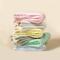 Manta De Bambú Y Algodón Para Bebé 6 Capas Manta De Acogida Para Niños Y Niñas Cálido Suave Suave Para Dormir Y Abrazar Manta De Muselina - details 3