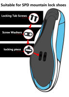 RACEWORK M8020 Plataforma De Bicicleta MTB Con Bloqueo Automático Para Sistema SPD Pedales De Montaña Con Placa Para Shimano Tamaño 93x95mm Material Nylon - details 6