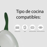 Lifestyle Lote 3 Sartenes Gold eco  | 18 cm + 22 cm + 26 cm | Aluminio | Antiadherente ceramico | Sarten Ecologico | Válida para inducción y todo tipo de fuegos | Libre de PFOA y PTFE | Mango tacto silicona - details 2