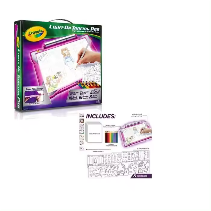 CRAYOLA PIZARRA CON LUZ CRAYOLA PARA DIBUJAR CRAYOLA 35x5x30 Cms. - 1