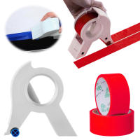 Máquina De Pegatinas De Cinta Fácil Con 2 Rollos De Cinta Aplicador De Cinta Adhesiva Para Pintura De Paredes Y Piso Y Empaquetado APWIKOGER - details 6