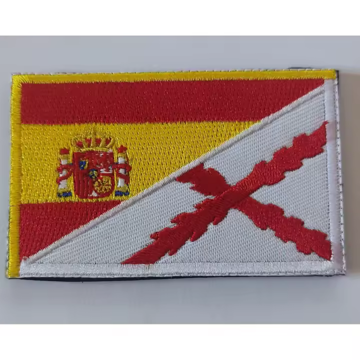 Parches tela bordados bandera BORGOÑA/ESPAÑA. medidas 8x5 cm - 1