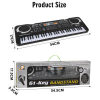 Teclado Electrónico De 61 Teclas Piano Digital Con Microfono Para Niños Multifuncional Instrumento Musical Educativo Regalo De Navidad - details 5