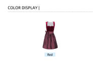 Vestido Mido Rojo De Fiesta Oktoberfest Para Mujer Vestido Dirndl Con Encaje Adecuado Para Halloween Y Oficina Estilo Elegante - details 1