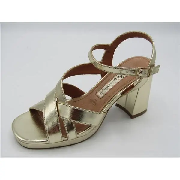 SANDALIA FIESTA PLATAFORMA MARIA MARE, plantilla de piel, tacón cuadrado de 9cm, plataforma de 2 cm, materiales sintético, - 1