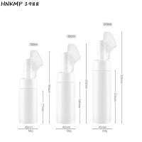 Botella De Espuma Con Cepillo De Silicona Vacia 100/150/200ml Plástico Para Limpieza Facial Botellas Recargables Sin Químicos De Importación - details 9