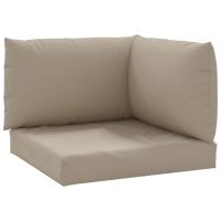 vidaXL Cojines para palets 3 unidades tela Oxford Color Crema,  Beige,  Taupé y mas Cojín Decorativo de Asiento Cojines de muebles de salon - details 3
