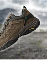 Zapatos De Senderismo Para Hombres HIKEUP De Cuero Suela De Goma Antideslizante Transpirables Malla Superior Tamaño 40-45 Color Negro Verde Caqui Gris - details 8