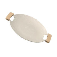 Plato De Barbacoa Coreana Antiadherente Para Camping Y Grill De Exterior Placa De Cocina Para Carne Frying Pan Asador Placa De Barbecue - details 10